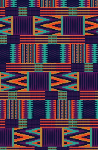 Kente Strip — Ashanti Royal Pattern
